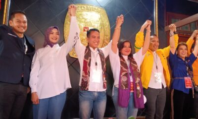 Diusung 3 Parpol, Sendi-Melli Daftar ke KPU Kota Bogor 