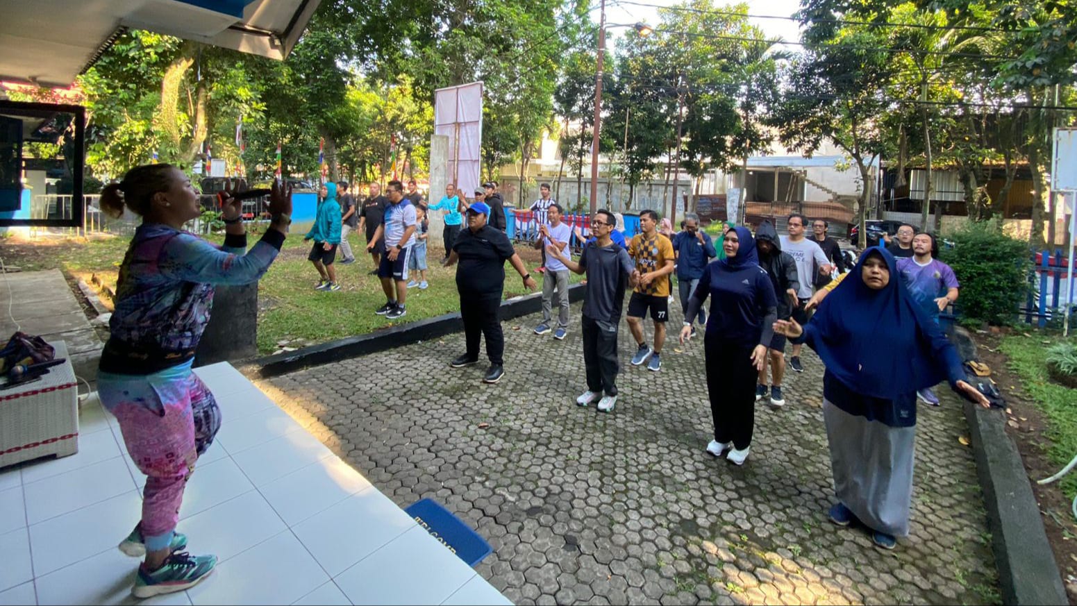 PWI Kota Bogor Jumat Sehat Bareng Dirut Perumda Tirta Pakuan 