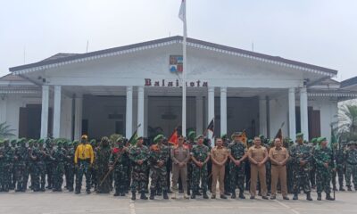 Yonif Mekanis 315/Grd Gelar Tradisi Penjemputan Calon Komandan 