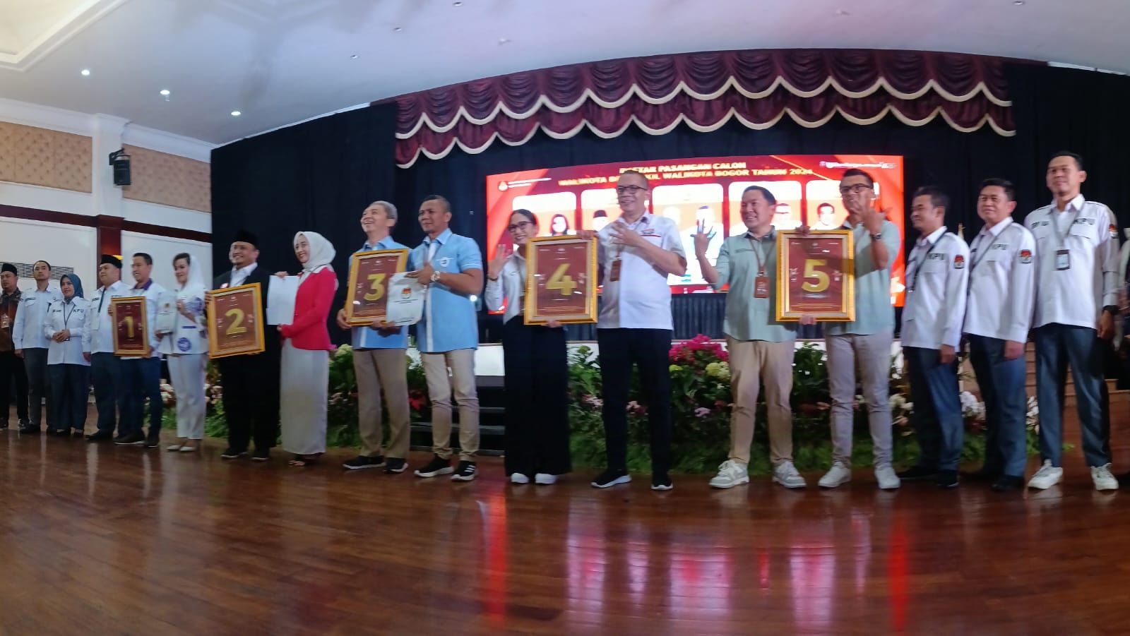 Ini Nomor Urut 5 Paslon Pilkada Kota Bogor 2024 