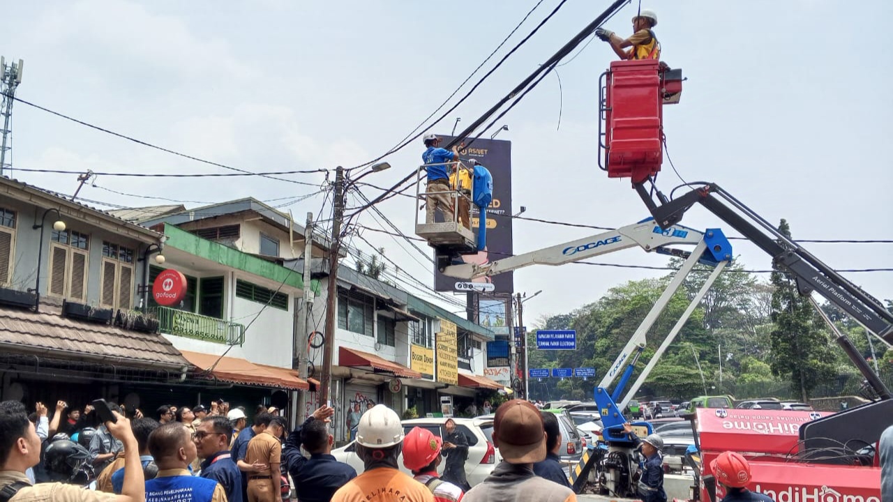 Tahap 2, Penertiban Kabel Udara dari Otista hingga Alun-Alun