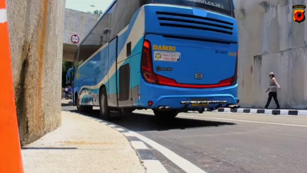 Jalur Underpass Stasiun Batutulis Diuji Coba dengan Bus
