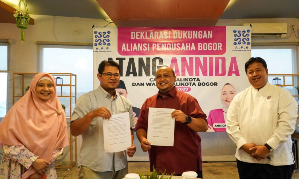 Aliansi Pengusaha Bogor Deklarasi Dukung Atang-Annida di Pilkada 2024