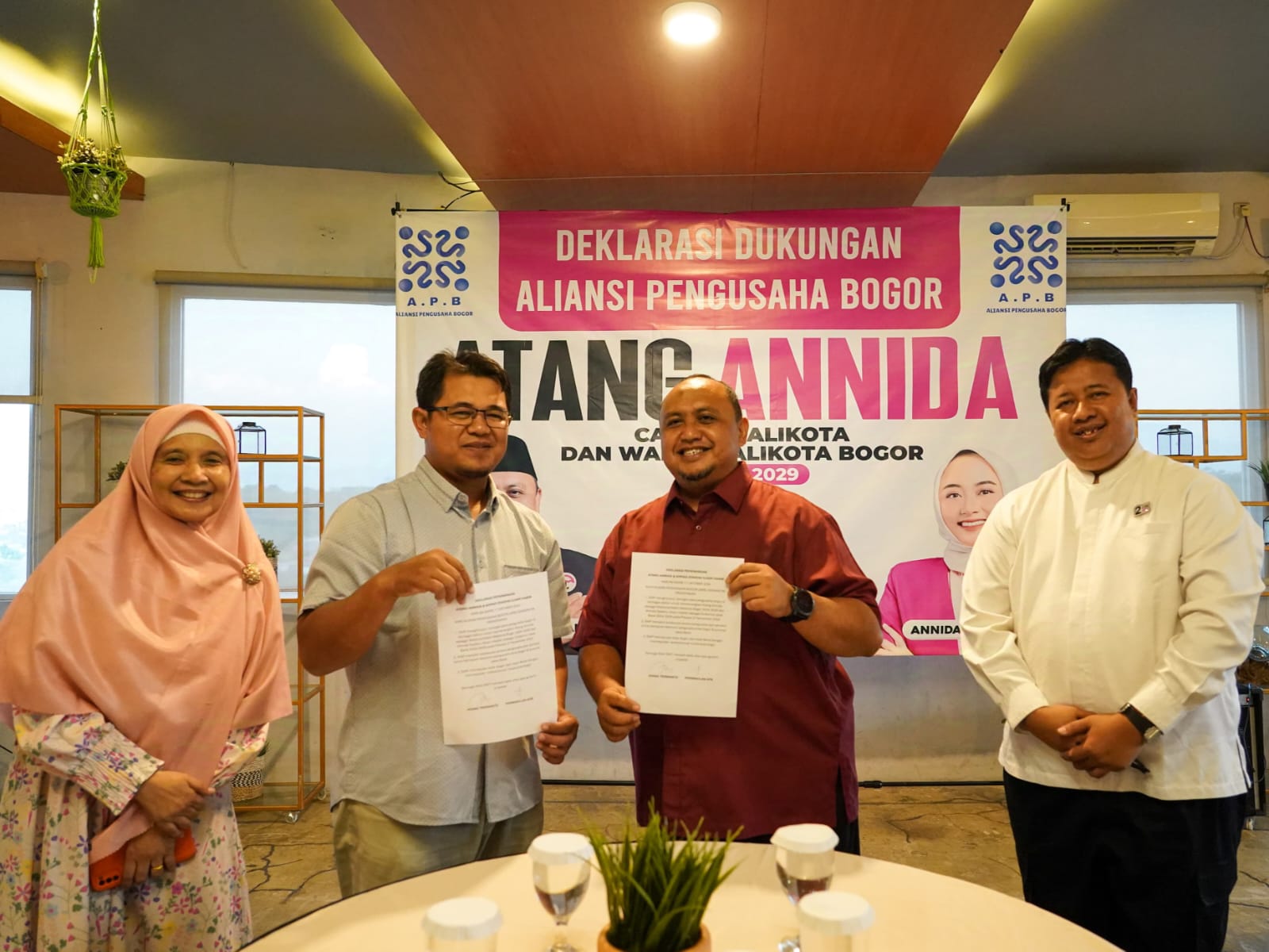 Aliansi Pengusaha Bogor Deklarasi Dukung Atang-Annida di Pilkada 2024