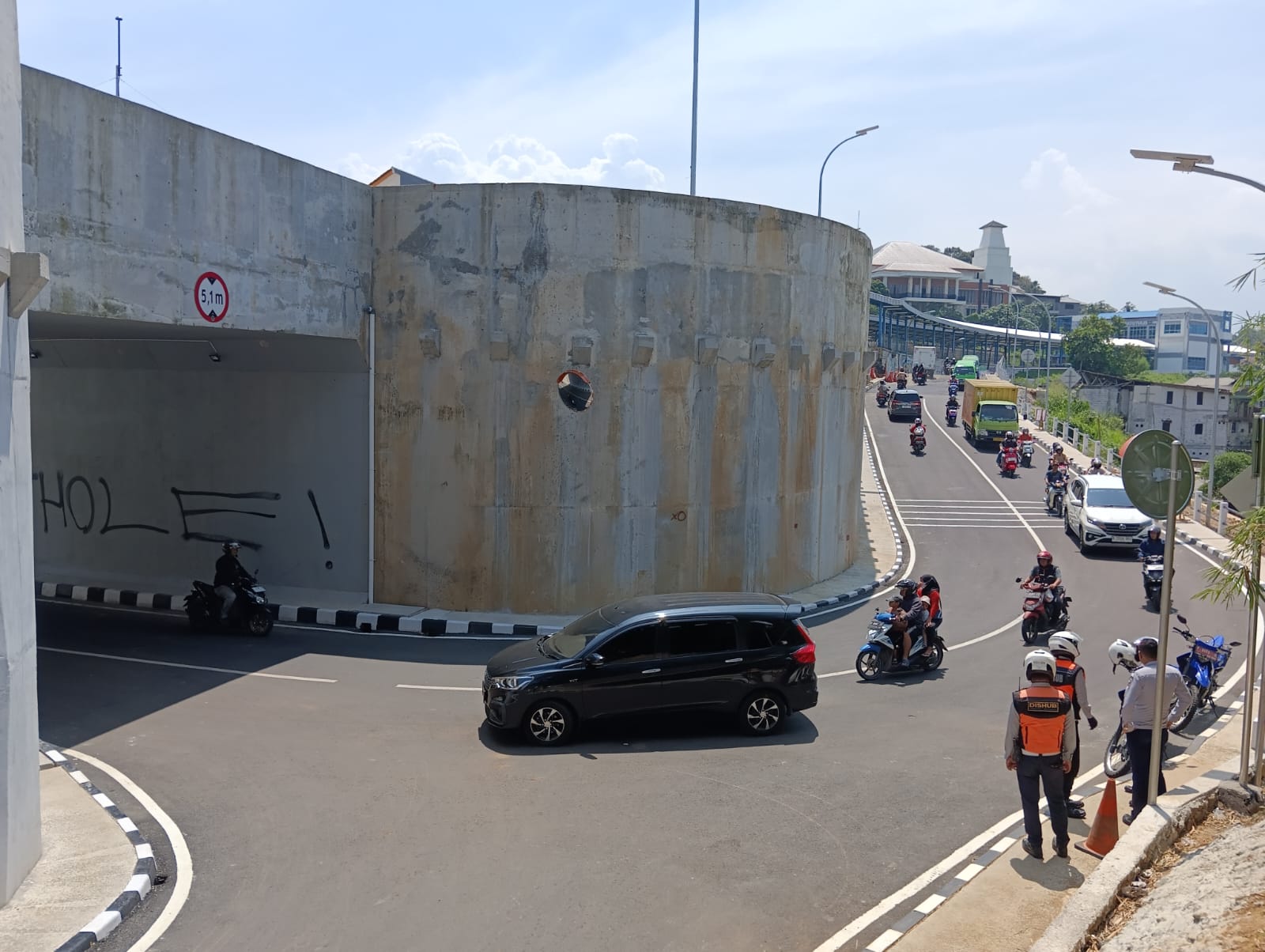 Underpass Batutulis Kini Dibuka 2 Arah Cipaku-Batutulis 
