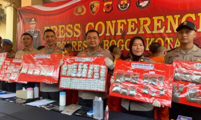 Sebulan, Polisi Tangkap 23 Tersangka Narkoba di Kota Bogor