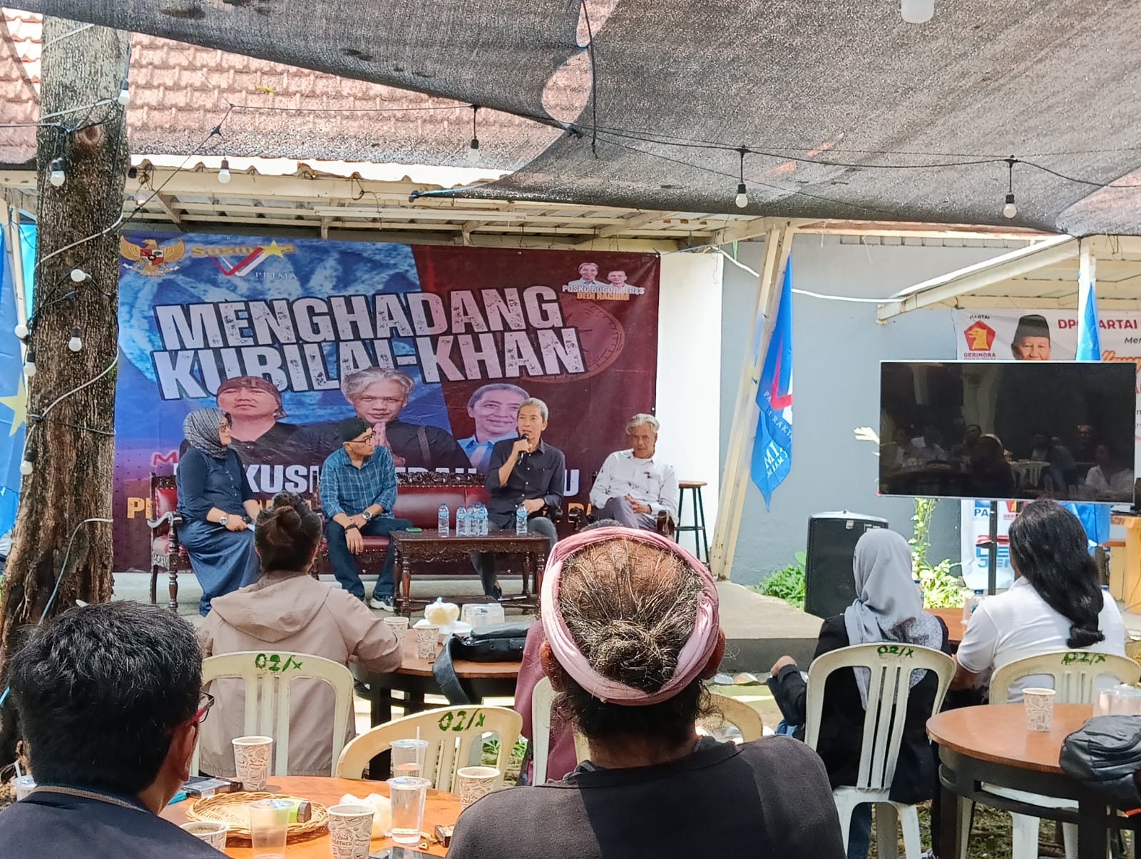 Bedah Buku Menghadang Kubilai Khan di Posko Bogor Beres