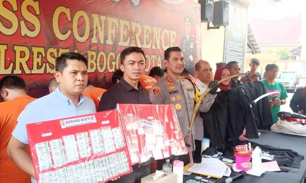 Polisi Tangkap 18 Tersangka Narkoba di Kota Bogor, Salah Satunya Ketua Gengster