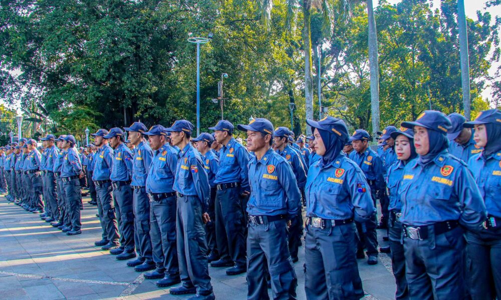 Ribuan Petugas Satlinmas Kota Bogor Diterjunkan Jaga TPS