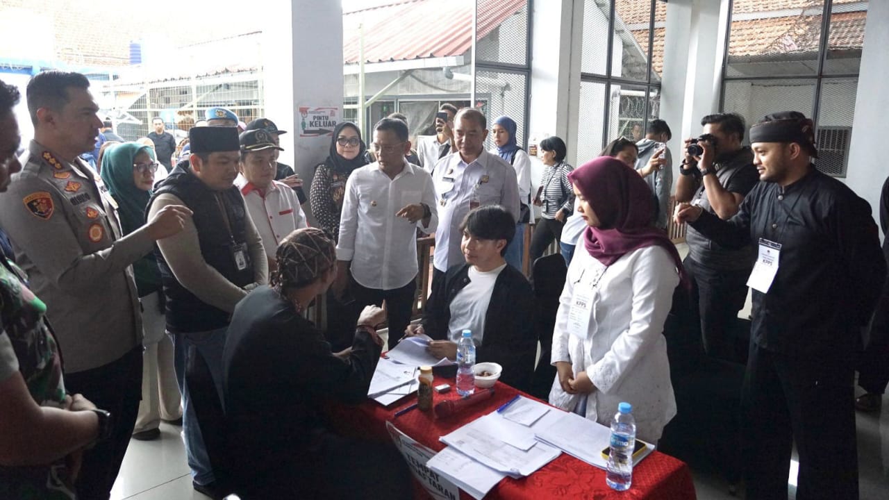 692 Warga Binaan di Lapas Bogor Nyoblos di TPS Khusus