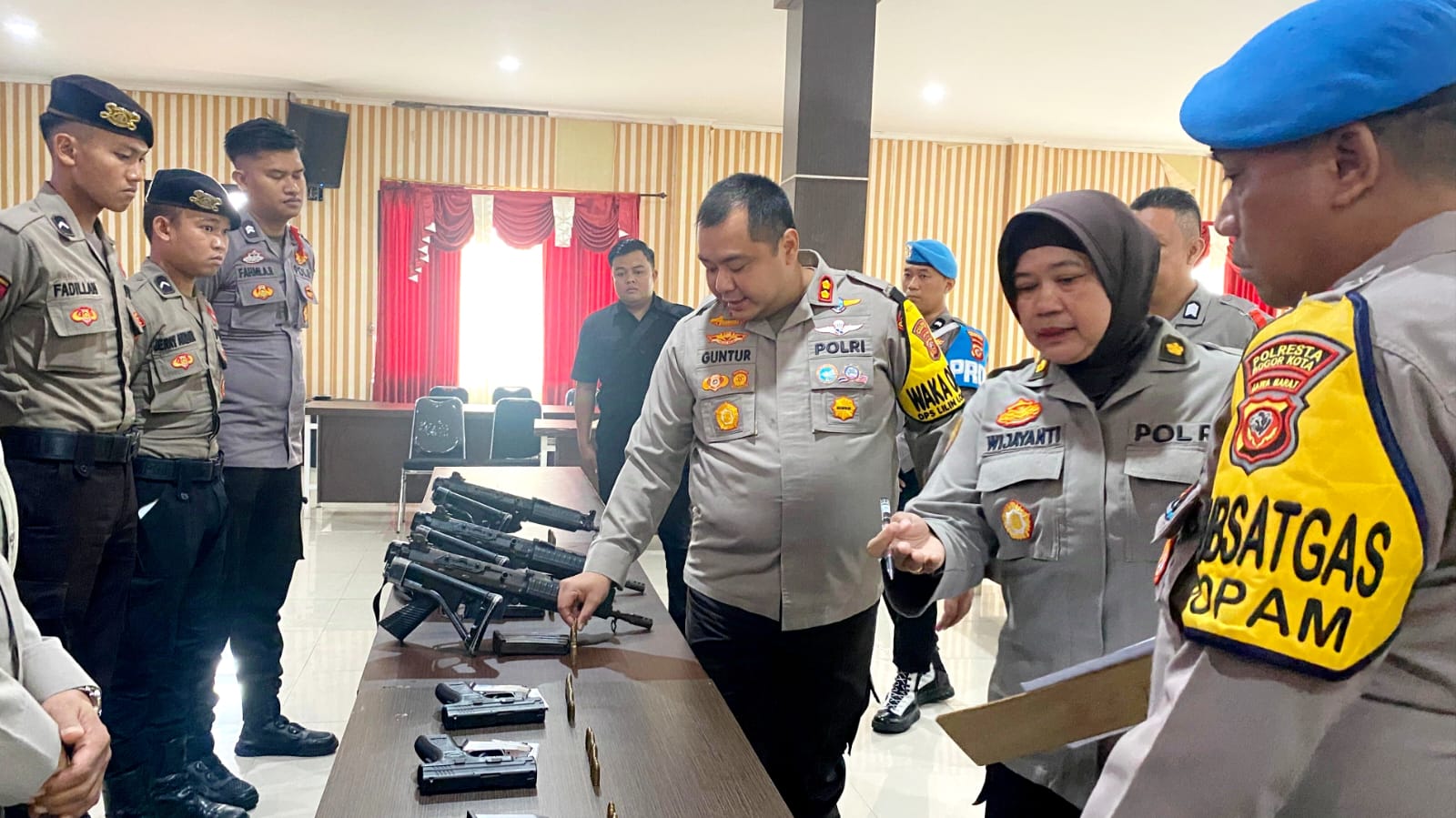 Polresta Bogor Kota Periksa Senpi-Amunisi Personelnya