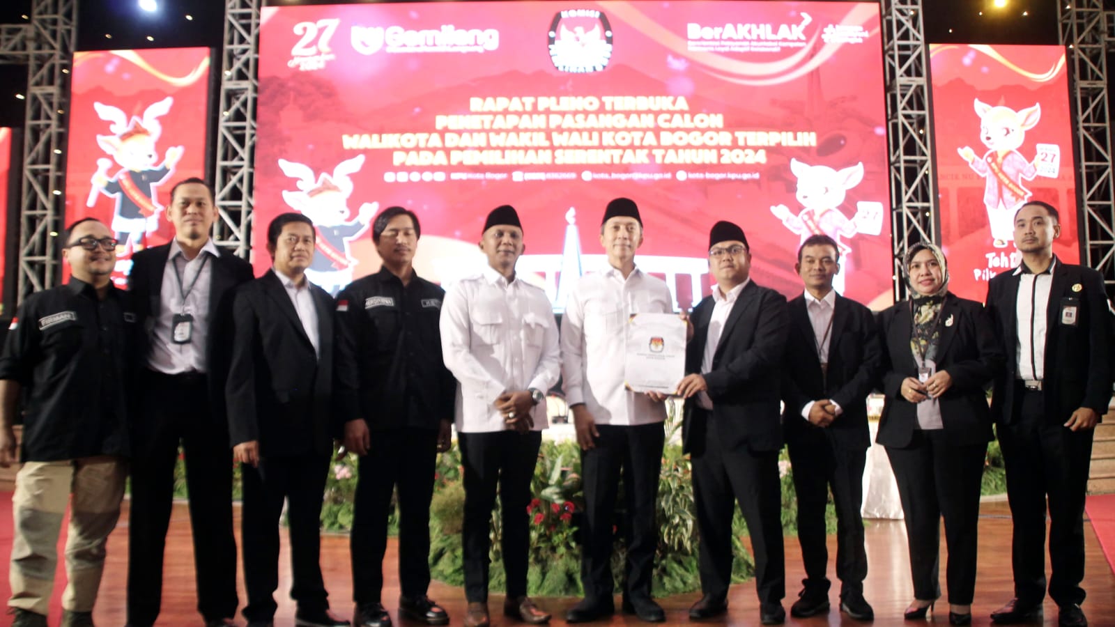 Dedie-Jenal Ditetapkan Jadi Wali Kota dan Wakil Wali Kota Bogor Terpilih