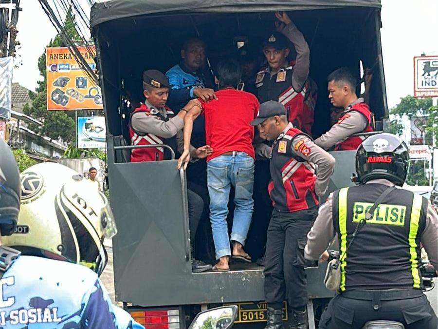 Puluhan Orang Terjaring Razia Premanisme di Kota Bogor 