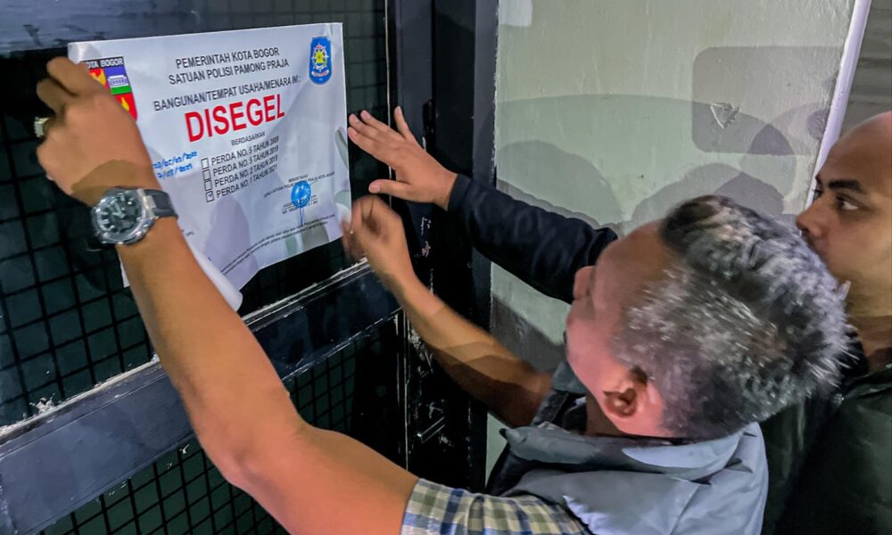 Nekat Beroperasi di Ramadan, 2 THM di Kota Bogor Disegel