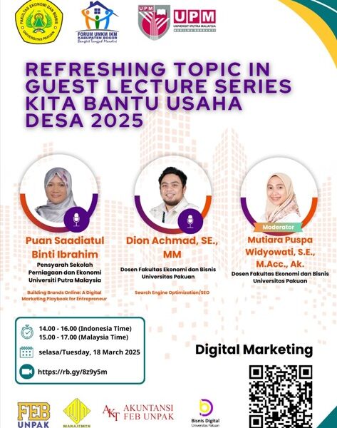 Guest Lecture Series FEB-Unpak Dorong UMKM Desa Go Digital