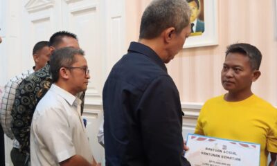 Warga Kota Bogor Terima Santunan Korban Bencana Alam