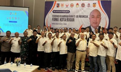 Dilantik, FORKI Kota Bogor Siap Cetak Atlet Karate Berprestasi