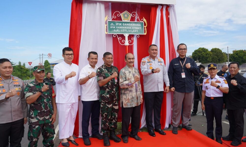 Bupati Rudy Susmanto Resmi Namai Jalan di Stadion Pakansari