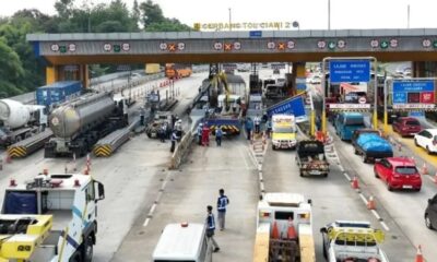 Truk Box Pengangkut Minuman Energi Penyebab Kecelakaan di Tol Ciawi 