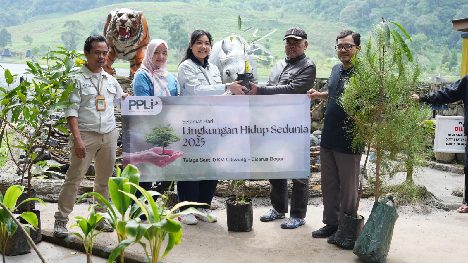 Dari Hulu untuk Hilir, PPLI Hijaukan Titik Nol Kilometer Sungai Ciliwung