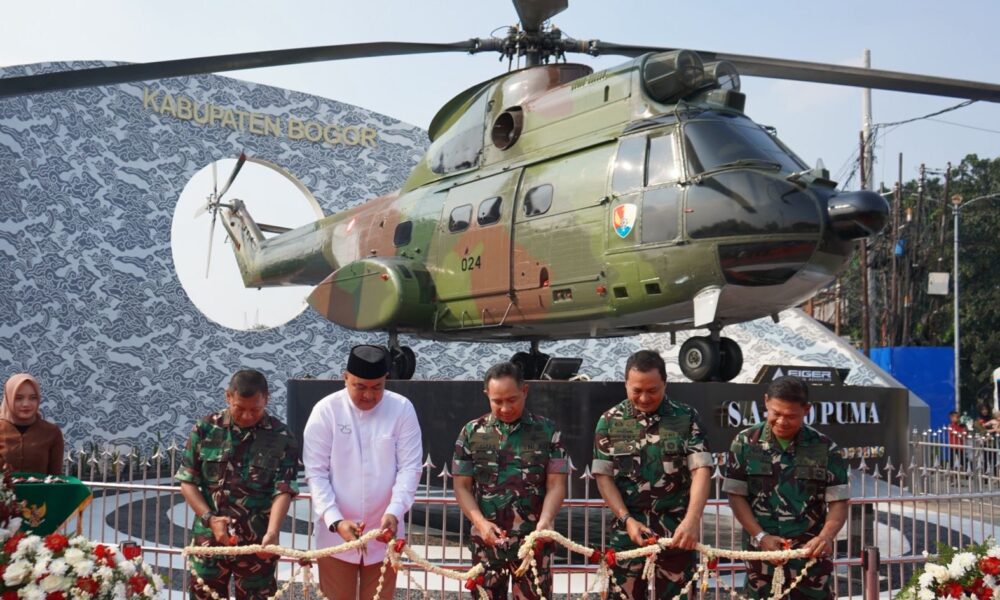 Monumen Helikopter S.A-330 Puma Diresmikan di Bogor, Begini Sejarahnya