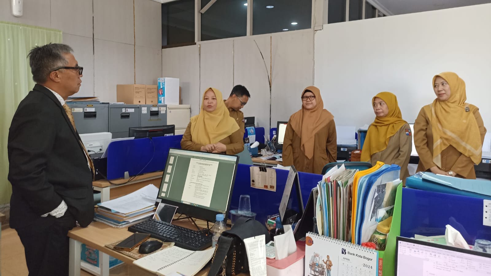Tugas Perdana, Sekda Denny Cek Kantor Setda Kota Bogor