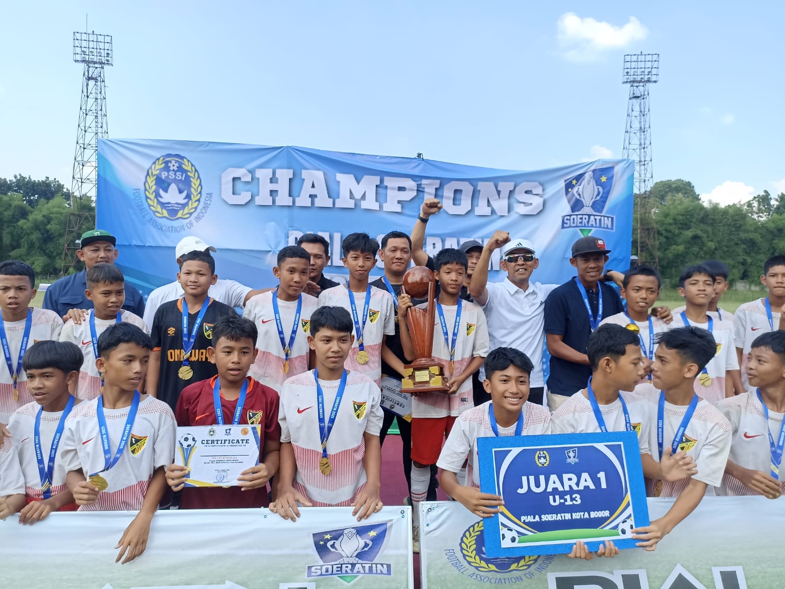 Piala Soeratin Kota Bogor Resmi Ditutup, Oneway Soccer School Borong Juara
