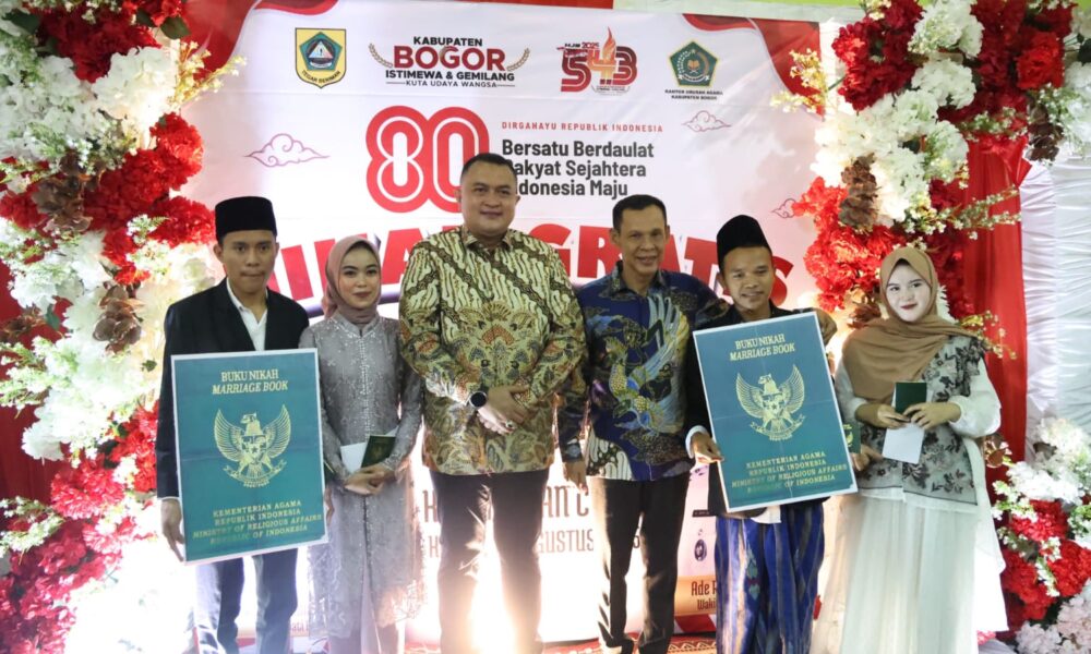 Pemkab Bogor Gelar Nikah Gratis Selama Agustus
