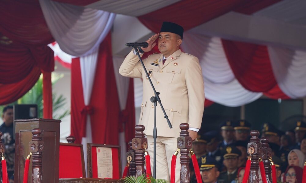 Bupati Rudy Susmanto Pimpin Upacara Peringatan HUT ke-80 RI