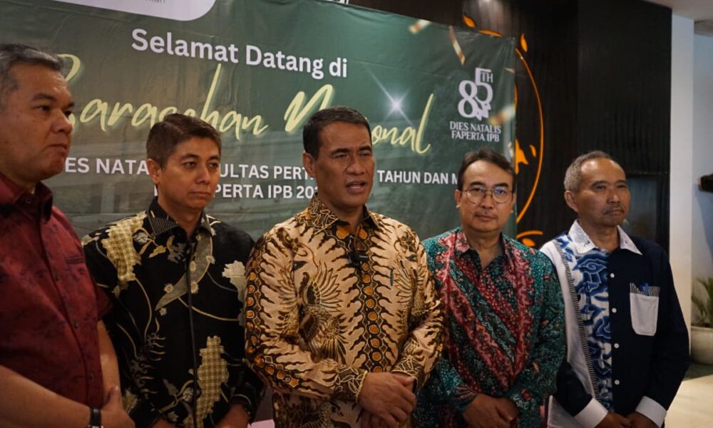 Faperta IPB Siap jadi Pelopor Ketahanan Pangan Nasional Lewat Penerapan Inovasi Masif dan Pola Pertanian Terorganisir