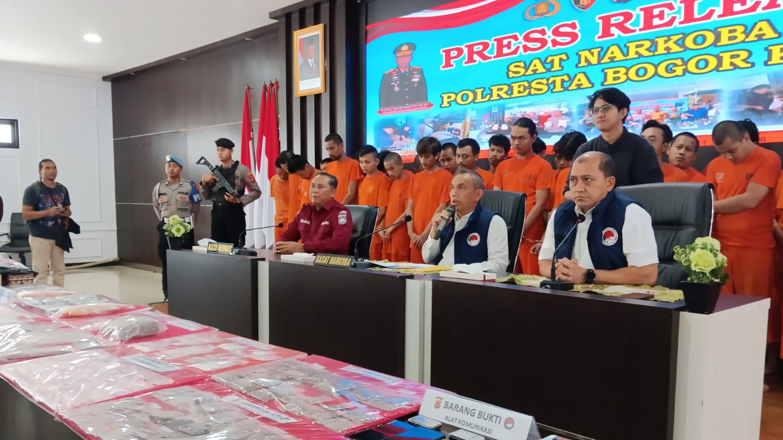 Sebulan, Polisi Tangkap 33 Tersangka Narkoba di Kota Bogor