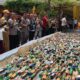 Puluhan Ribu Botol Miras Dimusnahkan di Kota Bogor