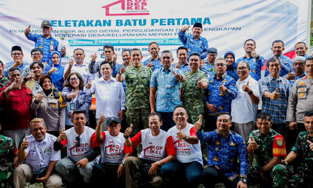 Koperasi Kelurahan Merah Putih di Kota Bogor Dibangun