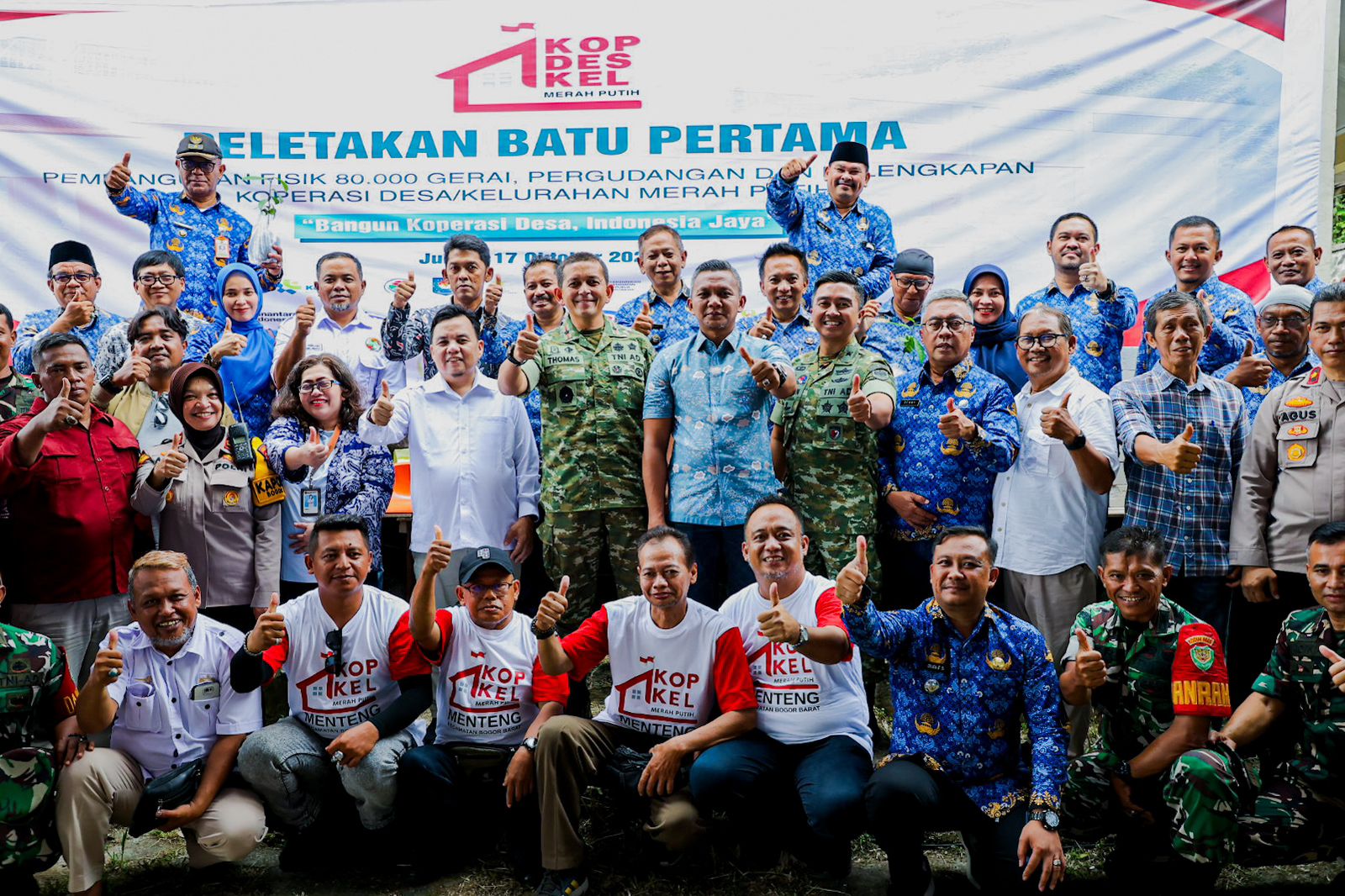 Koperasi Kelurahan Merah Putih di Kota Bogor Dibangun