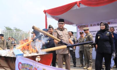 1,8 Juta Batang Rokok Ilegal Dimusnahkan di Bogor