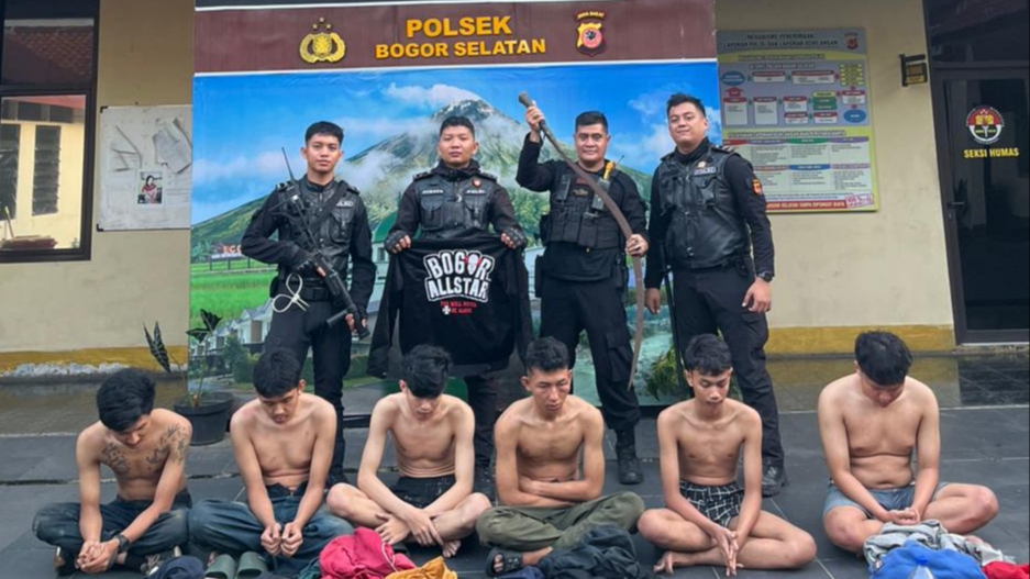 Polisi Amankan 10 Remaja yang Hendak Tawuran di Lapangan Texas Bogor