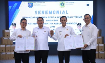 Pemkab Bogor Serahkan Ribuan Arsip ke Pemkot Depok