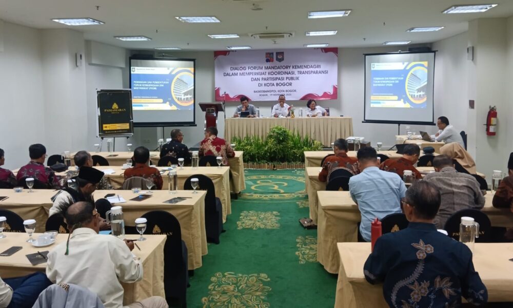 Pemkot Bogor Perkuat Sinergi Antar Lembaga Lewat Pembinaan Forum Bakesbangpol