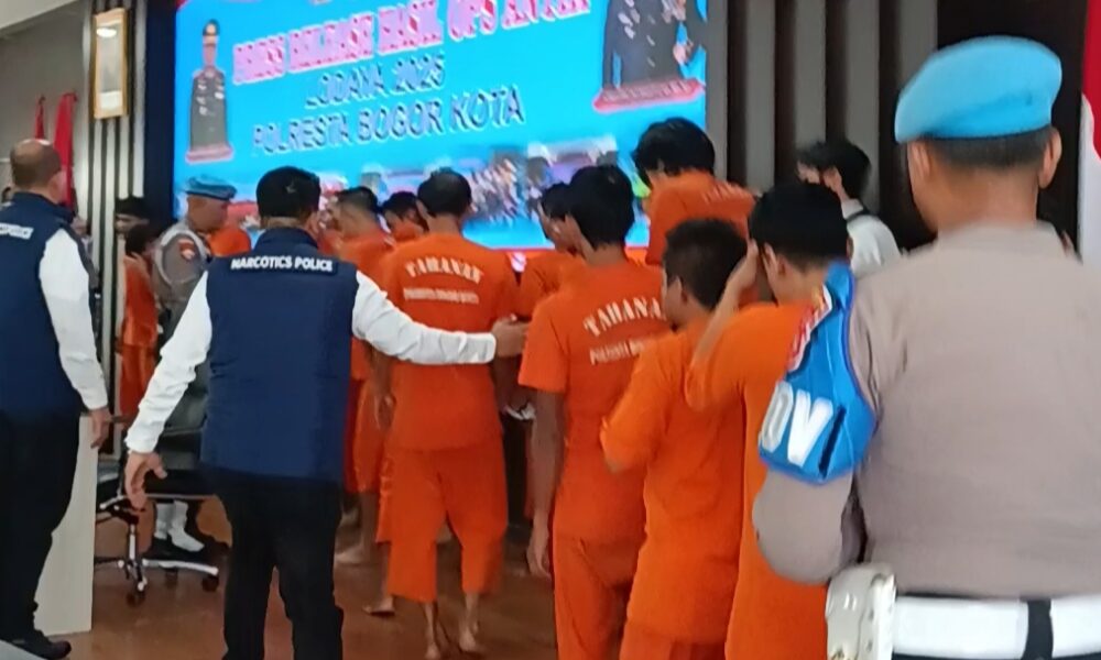 10 Hari, Satresnarkoba Polresta Bogor Kota Tangkap 22 Tersangka