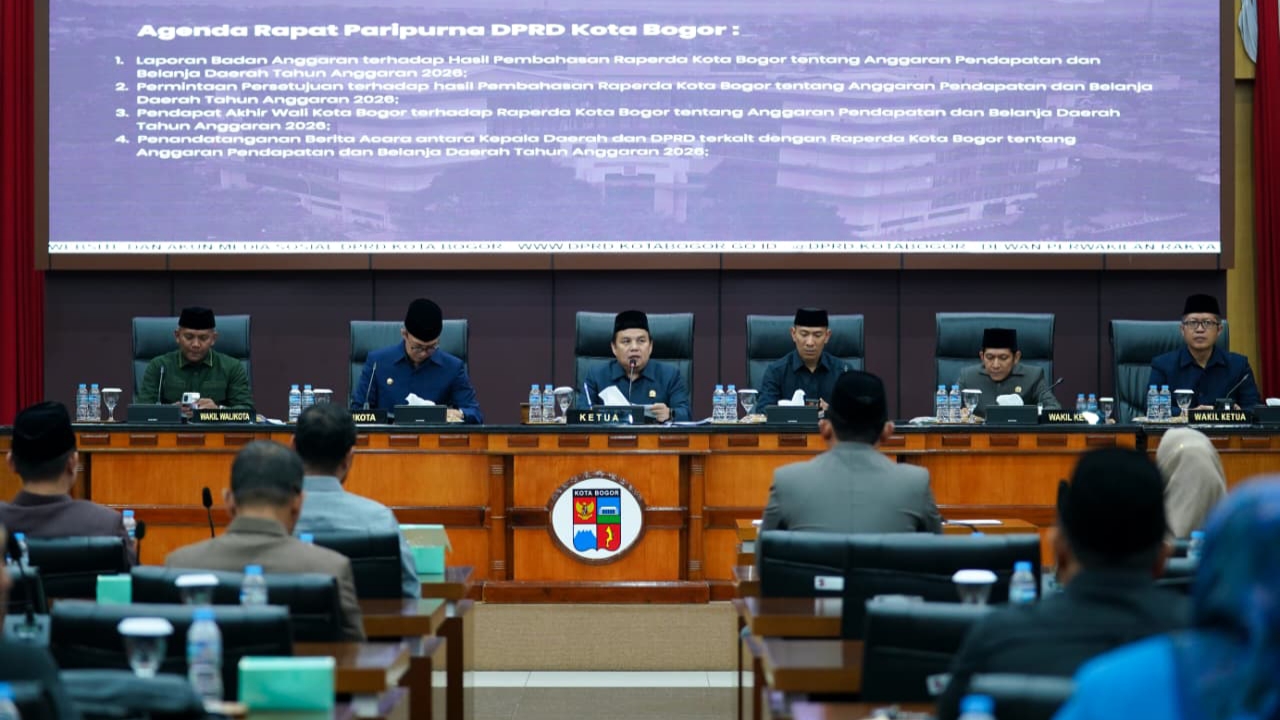 APBD 2026 Disahkan, DPRD Kota Bogor Tekankan Pembangunan Keberlanjutan 