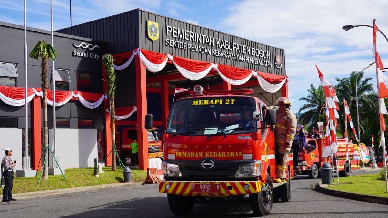 Pos Damkar Sektor Sentul City Beroperasi, 4 Unit Mobil Disiagakan