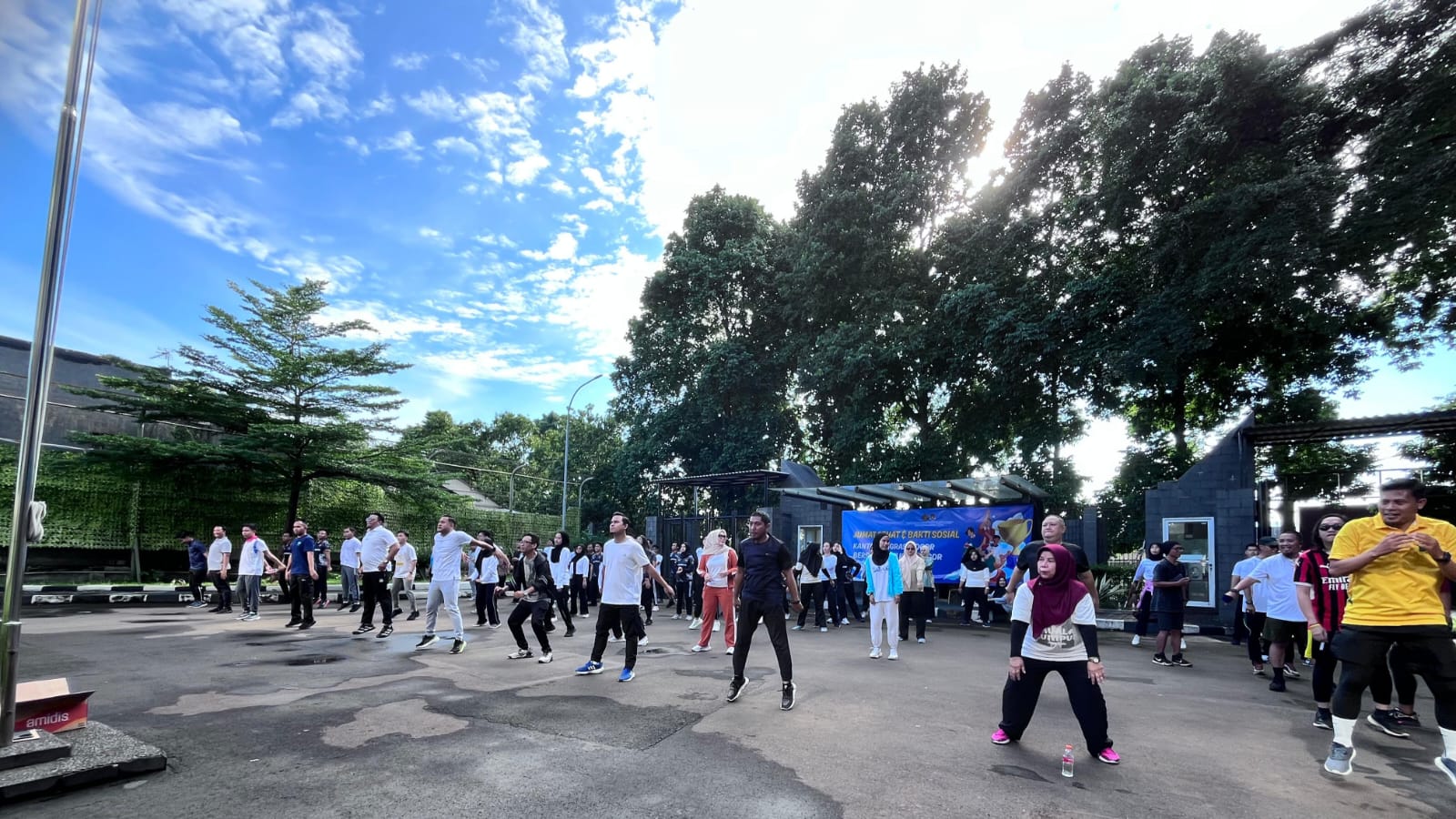 Imigrasi Bogor dan PWI Kota Bogor Olahraga Bareng