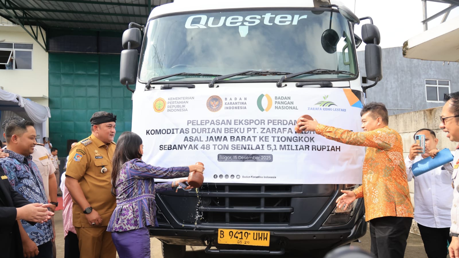 Durian Beku Senilai Rp5,1 Miliar Diekspor dari Bogor ke Tiongkok