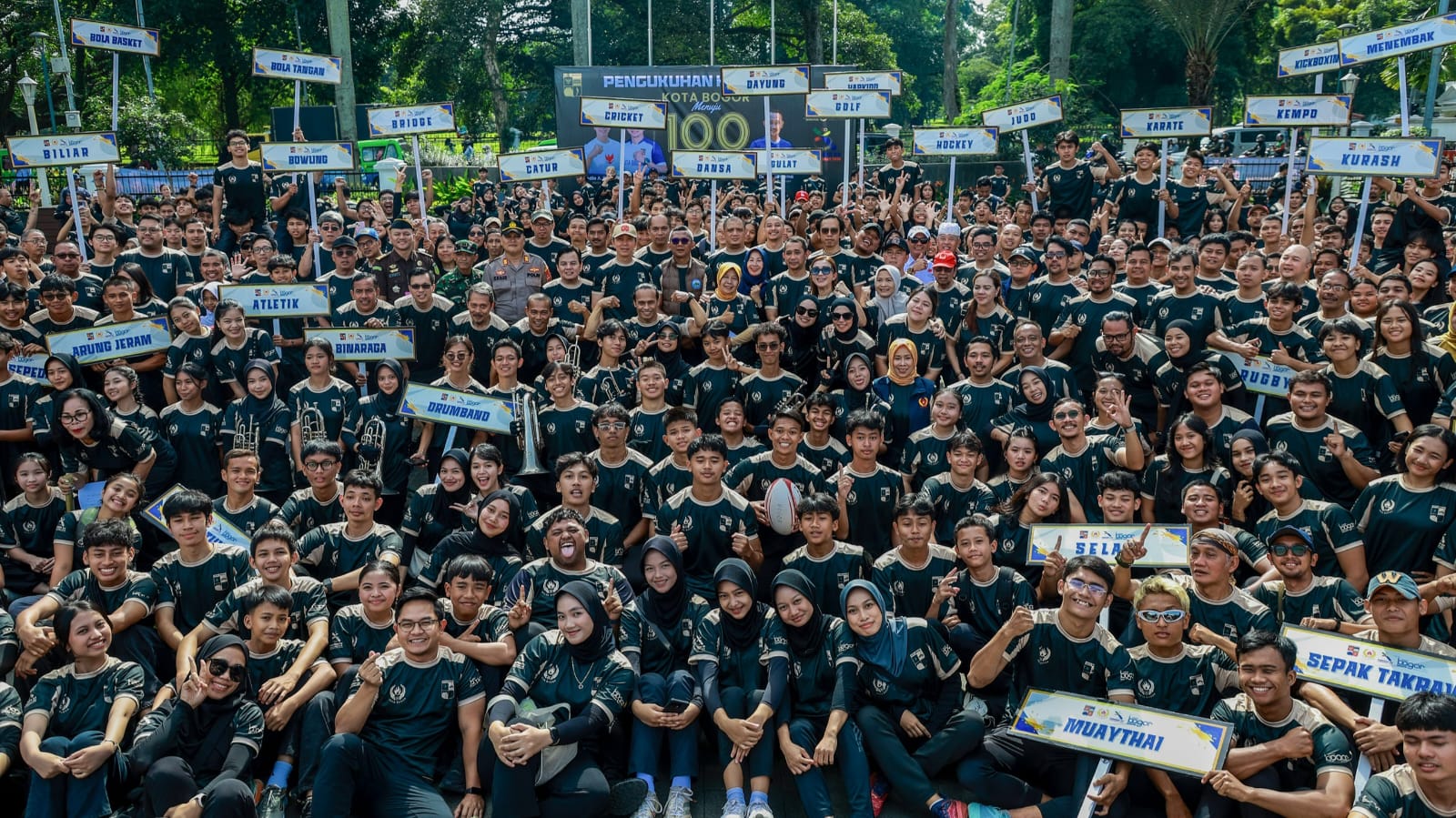 Kontingen Kota Bogor untuk Porprov Jabar 2026 Dikukuhkan, Target 100 Emas