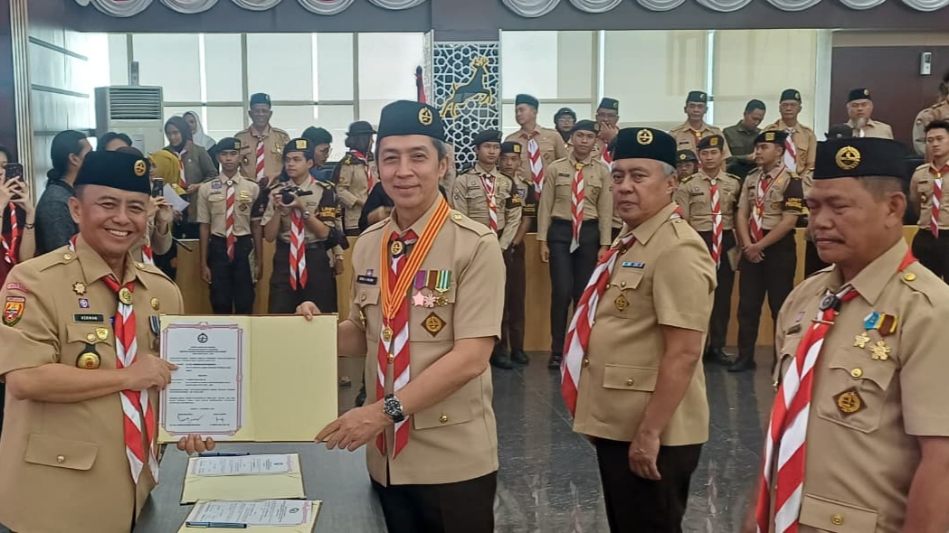 Dikukuhkan, Pengurus Kwarcab Kota Bogor Siap Wujudkan Visi Pramuka Petarung