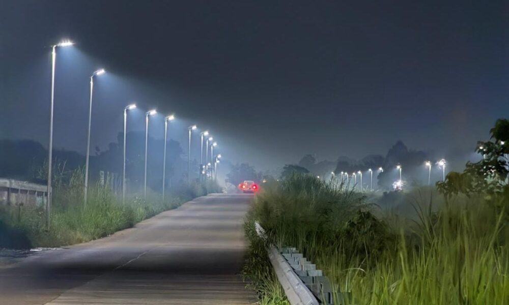 316 PJU Dipasang Bertahap, Jalur Bomang Kian Terang