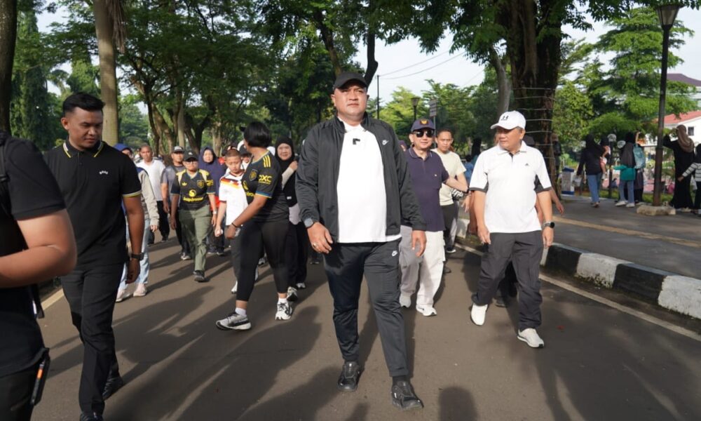 Langkah Pagi Bupati Rudy di CFD Tegar Beriman Perdana 2026