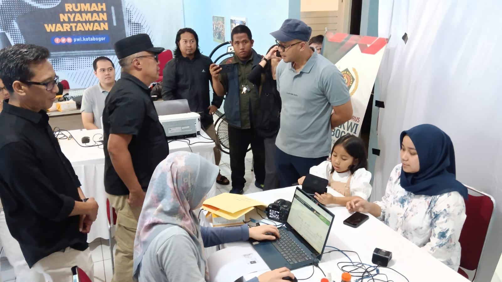 Sambut HPN, Kantor PWI Kota Bogor jadi Pusat Layanan Warga