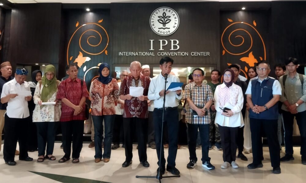 6 Poin Seruan Forum Akademisi IPB University untuk Kedaulatan Bangsa, Salah Satunya BoP Perlu Dikaji