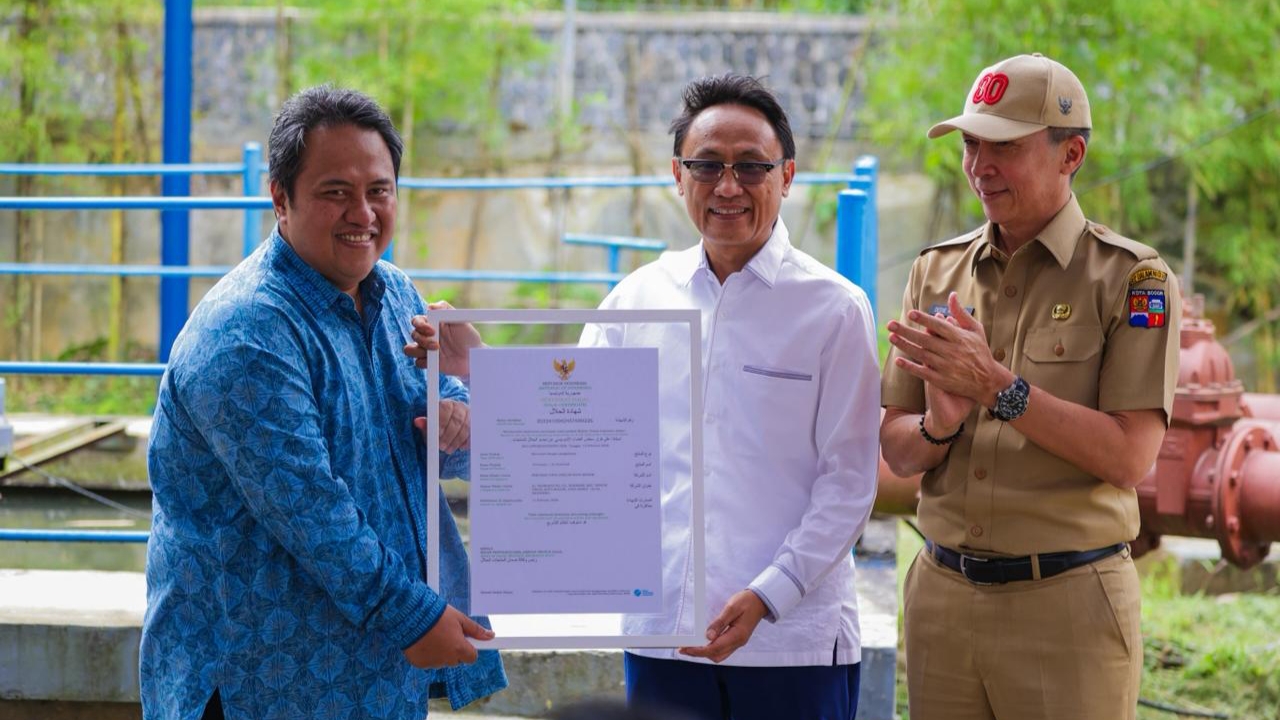 Pengolahan Air Perumda Tirta Pakuan Bersertifikat Halal